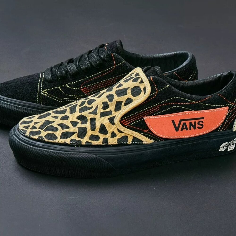Vans x Taka Hayashi DIY Sk8-Low VLT LX 'Black' VN0A4UX62NQ Men's 8 Custo… - Picture 3 of 11